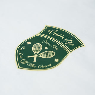 Vancity Sports Tennis Crewneck T-Shirt - White