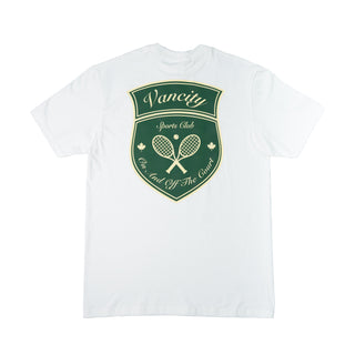 Vancity Sports Tennis Crewneck T-Shirt - White