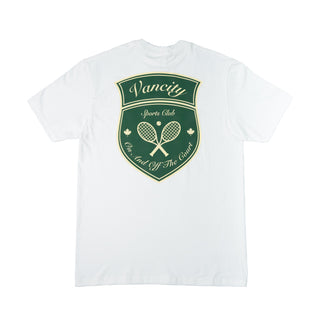 Vancity Sports Tennis Crewneck T-Shirt - White