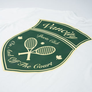 Vancity Sports Tennis Crewneck T-Shirt - White