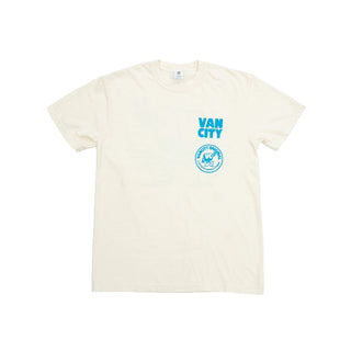 Vancity VC Peace Cream Team Tee - Cream/Azul Blue