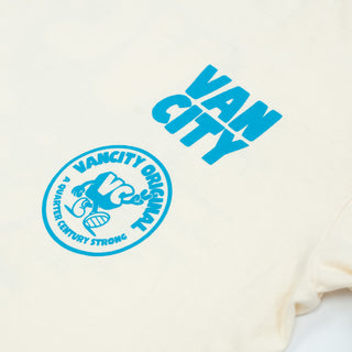 Vancity VC Peace Cream Team Tee - Cream/Azul Blue