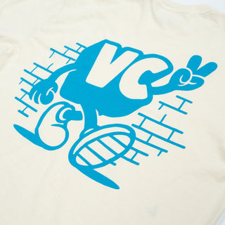 Vancity VC Peace Cream Team Tee - Cream/Azul Blue