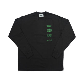 Basico Branco for Vancity - L/S Soccer Tee - Washed Black