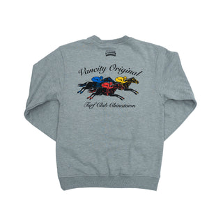 Vancity Chinatown Turf Club Crewneck Sweatshirt - Athletic Grey