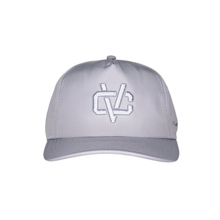VC Link logo nylon 5-panel unstructured snapback - Silver