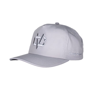 VC Link logo nylon 5-panel unstructured snapback - Silver