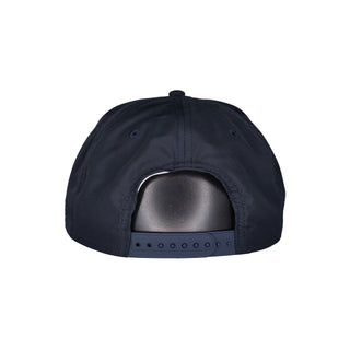 VC Link logo nylon 5-panel unstructured snapback - Midnight Navy
