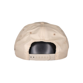 VC Link logo nylon 5-panel unstructured snapback - Sand