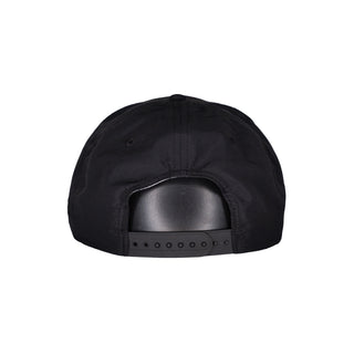 VC Link logo nylon 5-panel unstructured snapback - Blackout