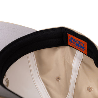 VC Link logo nylon 5-panel unstructured snapback - Sand