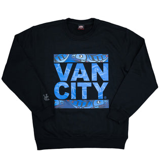 VANCITY X ADAM LEWIS SALMON UnDMC CREWNECK - Black