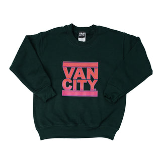 Youth Wild Styles Crewneck - Forrest Green