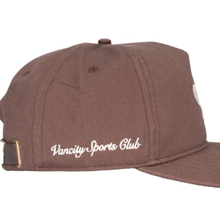 Vancity Sports 5 panel half structured strapback - Chocolate