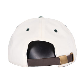 Vancity Sports 5 panel half structured strapback - Cream/Forrest