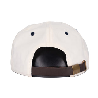 Vancity Sports 5 panel half structured strapback - Cream/Navy