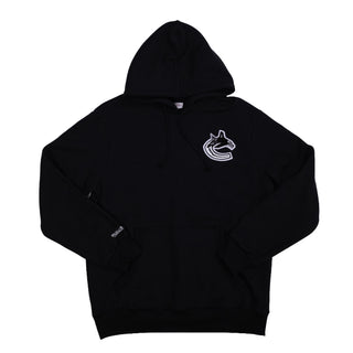 MITCHELL & NESS NHL CANUCKS PATCH HOODIE - BLACK