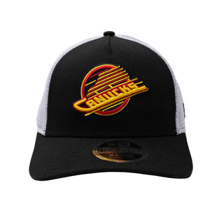Vancouver Canucks Skate logo Trucker Snapback - Black