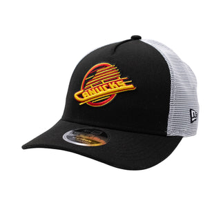 Vancouver Canucks Skate logo Trucker Snapback - Black