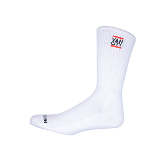 NEW STAND ON BUSINESS FRESH 2PAC SOCKS - WHITE MULTI LOGO