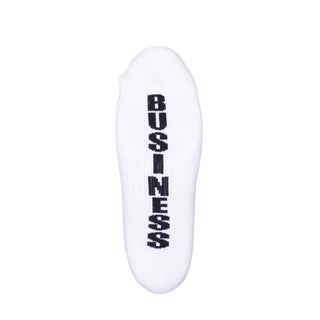 NEW STAND ON BUSINESS FRESH 2PAC SOCKS - WHITE MULTI LOGO