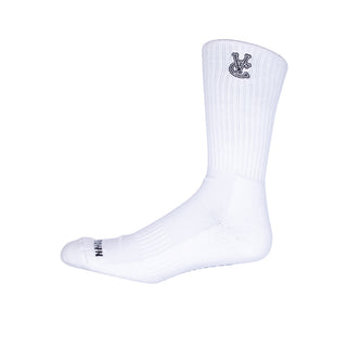 NEW STAND ON BUSINESS FRESH 2PAC SOCKS - WHITE MULTI LOGO