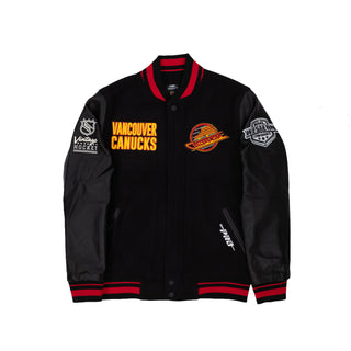 Vancouver Canucks On Top Wool Varsity Jacket