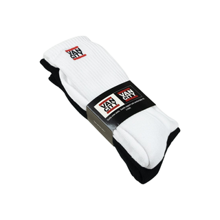 Lot de 2 paires de chaussettes mi-mollet Vancity Original Brand® Undmc - Blanc/noir