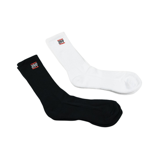 Lot de 2 paires de chaussettes mi-mollet Vancity Original Brand® Undmc - Blanc/noir