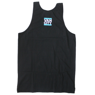 Débardeur classique UnDMC coupe oversize - Noir/bleu sarcelle