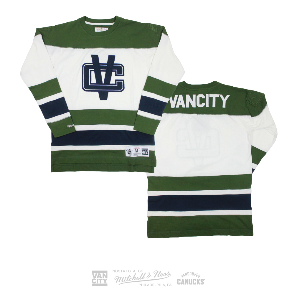 Vancouver Canucks Vintage Stick Logo Special Alumni Edition Jersey Mitchell  And Ness